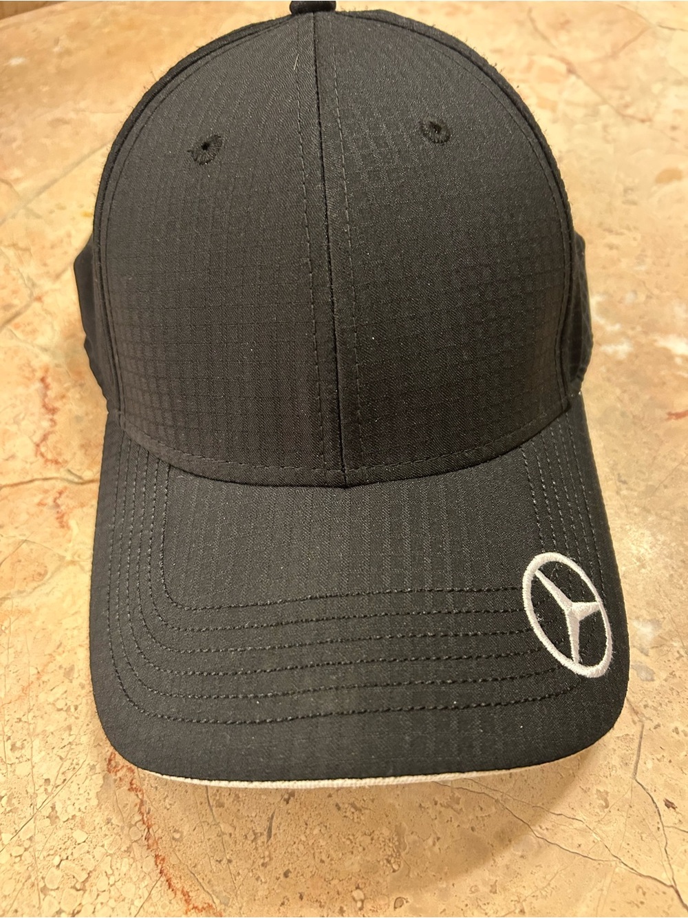 Mercedes-Benz Black Embroidered Logo Baseball Cap for Men